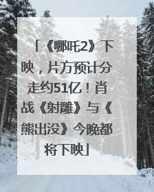 《哪吒2》下映，片方预计分走约51亿！肖战《射雕》与《熊出没》今晚都将下映