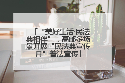 “美好生活·民法典相伴”，高邮多场景开展“民法典宣传月”普法宣传