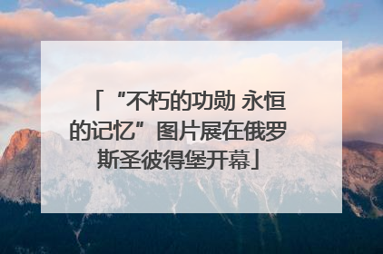 “不朽的功勋 永恒的记忆”图片展在俄罗斯圣彼得堡开幕