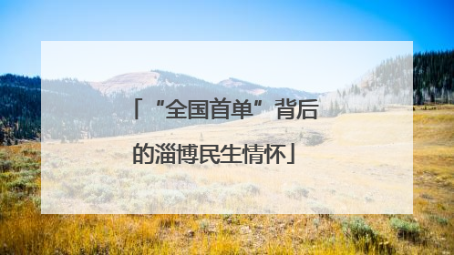 “全国首单”背后的淄博民生情怀