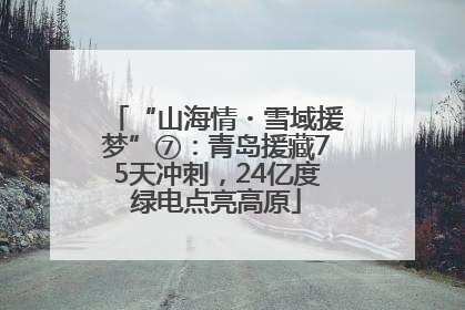 “山海情・雪域援梦”⑦：青岛援藏75天冲刺，24亿度绿电点亮高原