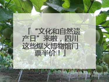“文化和自然遗产日”来啦，四川这些爆火博物馆门票半价！