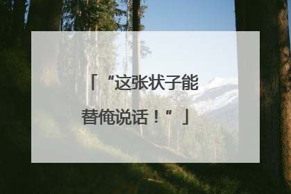 “这张状子能替俺说话！”