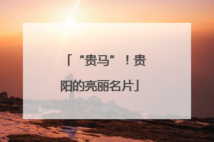 “贵马”！贵阳的亮丽名片