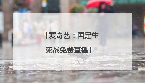 爱奇艺：国足生死战免费直播