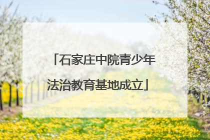 石家庄中院青少年法治教育基地成立