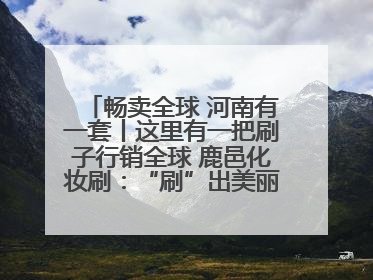 畅卖全球 河南有一套丨这里有一把刷子行销全球 鹿邑化妆刷：“刷”出美丽经济新世界