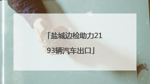 盐城边检助力2193辆汽车出口