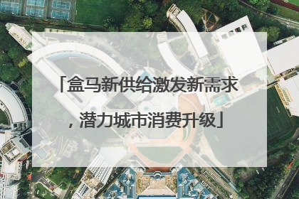 盒马新供给激发新需求，潜力城市消费升级
