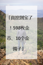 真挖到宝了！598枚金币、10个金镯子