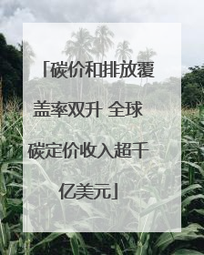 碳价和排放覆盖率双升 全球碳定价收入超千亿美元