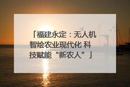 福建永定：无人机智绘农业现代化 科技赋能“新农人”