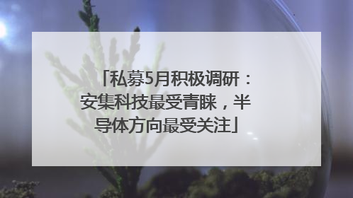 私募5月积极调研：安集科技最受青睐，半导体方向最受关注
