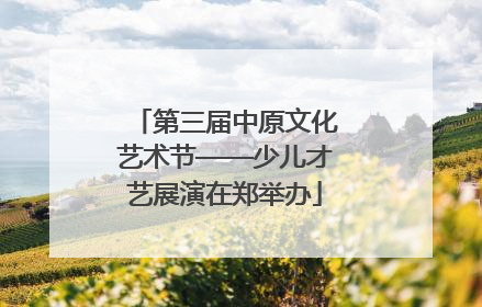 第三届中原文化艺术节——少儿才艺展演在郑举办