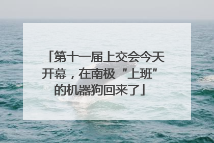 第十一届上交会今天开幕，在南极“上班”的机器狗回来了