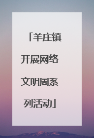 羊庄镇开展网络文明周系列活动