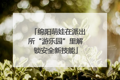 绵阳萌娃在派出所“游乐园”里解锁安全新技能
