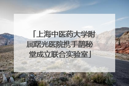 上海中医药大学附属曙光医院携手鹊秘堂成立联合实验室