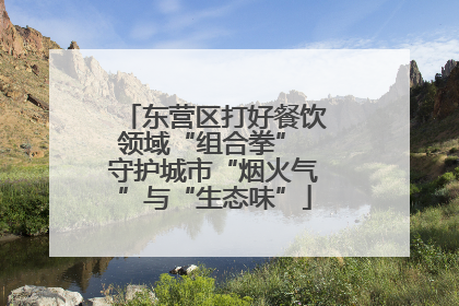 东营区打好餐饮领域“组合拳” 守护城市“烟火气”与“生态味”