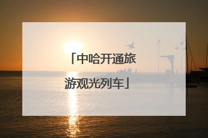 中哈开通旅游观光列车
