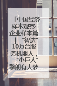 中国经济样本观察·企业样本篇｜“智造”10万台服务机器人，“小巨人”擎朗有大梦想