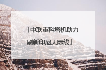 中联重科塔机助力刷新印尼天际线