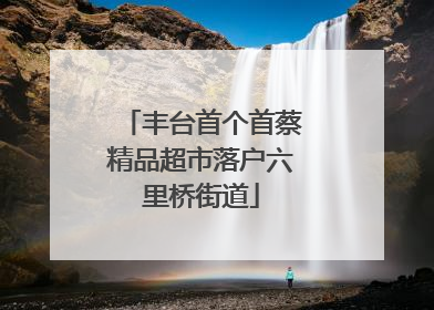丰台首个首蔡精品超市落户六里桥街道