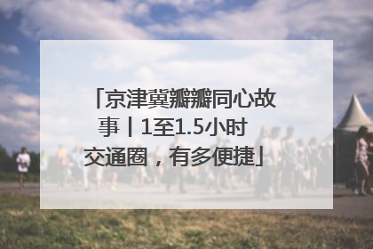 京津冀瓣瓣同心故事丨1至1.5小时交通圈，有多便捷