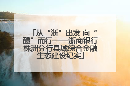 从“浙”出发 向“醴”而行——浙商银行株洲分行县域综合金融生态建设纪实