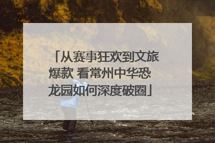 从赛事狂欢到文旅爆款 看常州中华恐龙园如何深度破圈