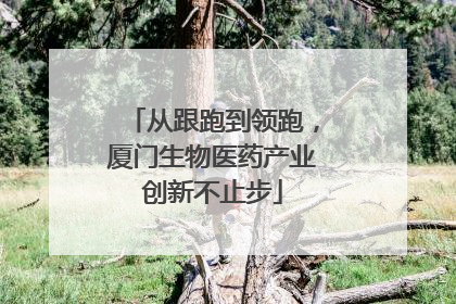 从跟跑到领跑，厦门生物医药产业创新不止步