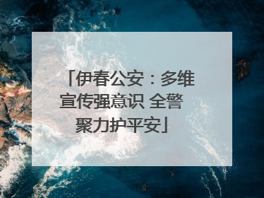 伊春公安：多维宣传强意识 全警聚力护平安