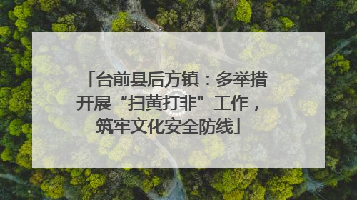 台前县后方镇：多举措开展“扫黄打非”工作，筑牢文化安全防线