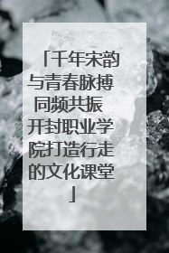 千年宋韵与青春脉搏同频共振 开封职业学院打造行走的文化课堂
