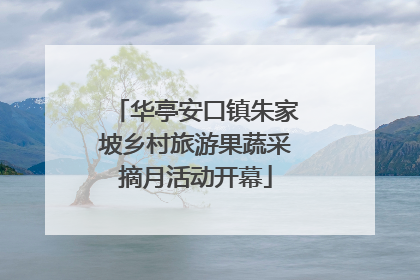 华亭安口镇朱家坡乡村旅游果蔬采摘月活动开幕