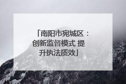 南阳市宛城区：创新监督模式 提升执法质效