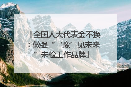 全国人大代表金不换：做强“‘豫’见未来”未检工作品牌