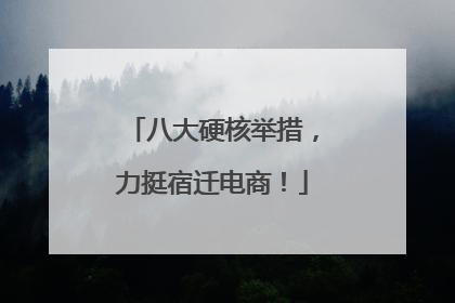 八大硬核举措，力挺宿迁电商！