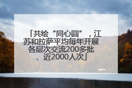 共绘“同心圆”，江苏和拉萨平均每年开展各层次交流200多批、近2000人次