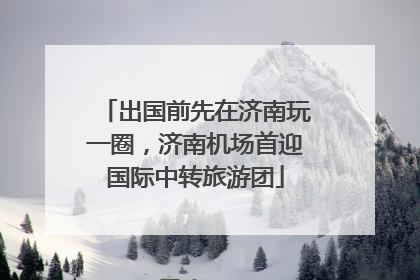 出国前先在济南玩一圈，济南机场首迎国际中转旅游团