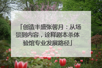 创造丰盛张馨月：从场景到内容，诠释剧本杀体验馆专业发展路径