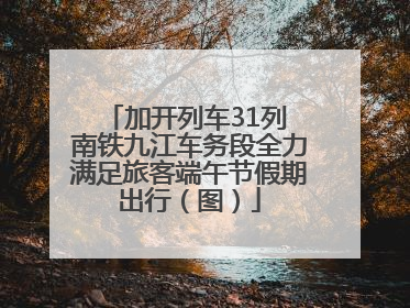 加开列车31列 南铁九江车务段全力满足旅客端午节假期出行（图）