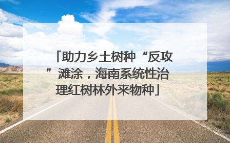 助力乡土树种“反攻”滩涂，海南系统性治理红树林外来物种