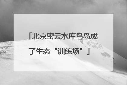 北京密云水库鸟岛成了生态“训练场”