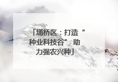 埇桥区：打造“种业科技谷” 助力强农兴种