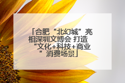 合肥“北幻城”亮相深圳文博会 打造“文化+科技+商业”消费场景