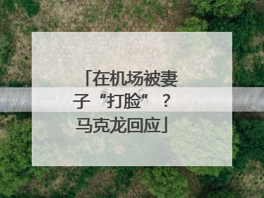 在机场被妻子“打脸”？马克龙回应