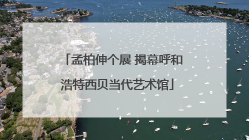 孟柏伸个展 揭幕呼和浩特西贝当代艺术馆