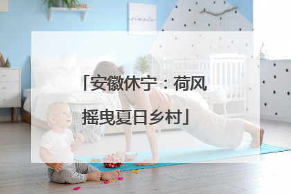 安徽休宁：荷风摇曳夏日乡村