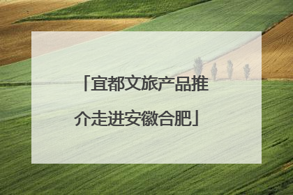 宜都文旅产品推介走进安徽合肥